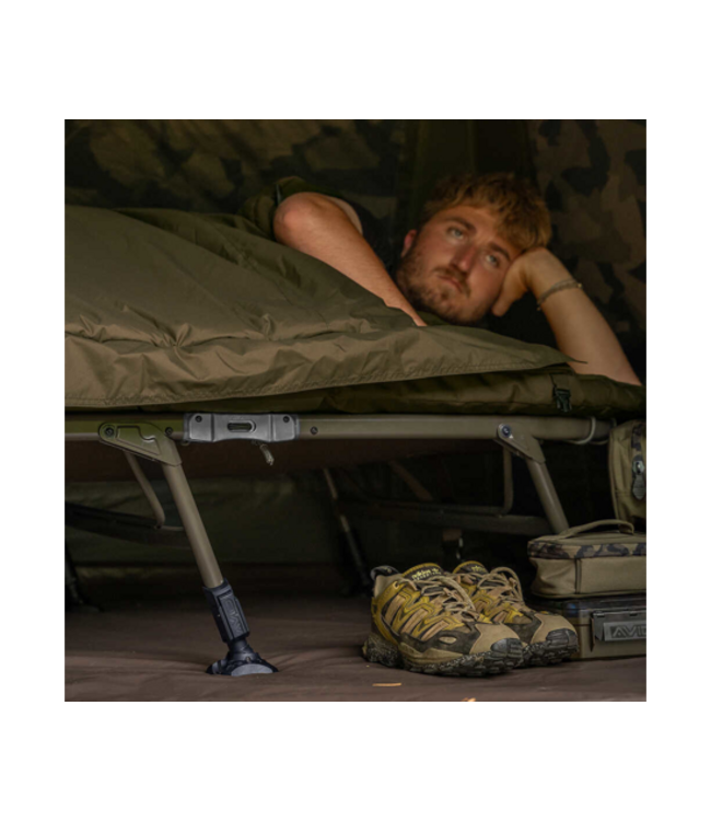 Avid Carp Carp Benchmark Ultra Standard System – Karper Slaap Systeem met Memory Foam Matras en 5 Seizoenen Duvet