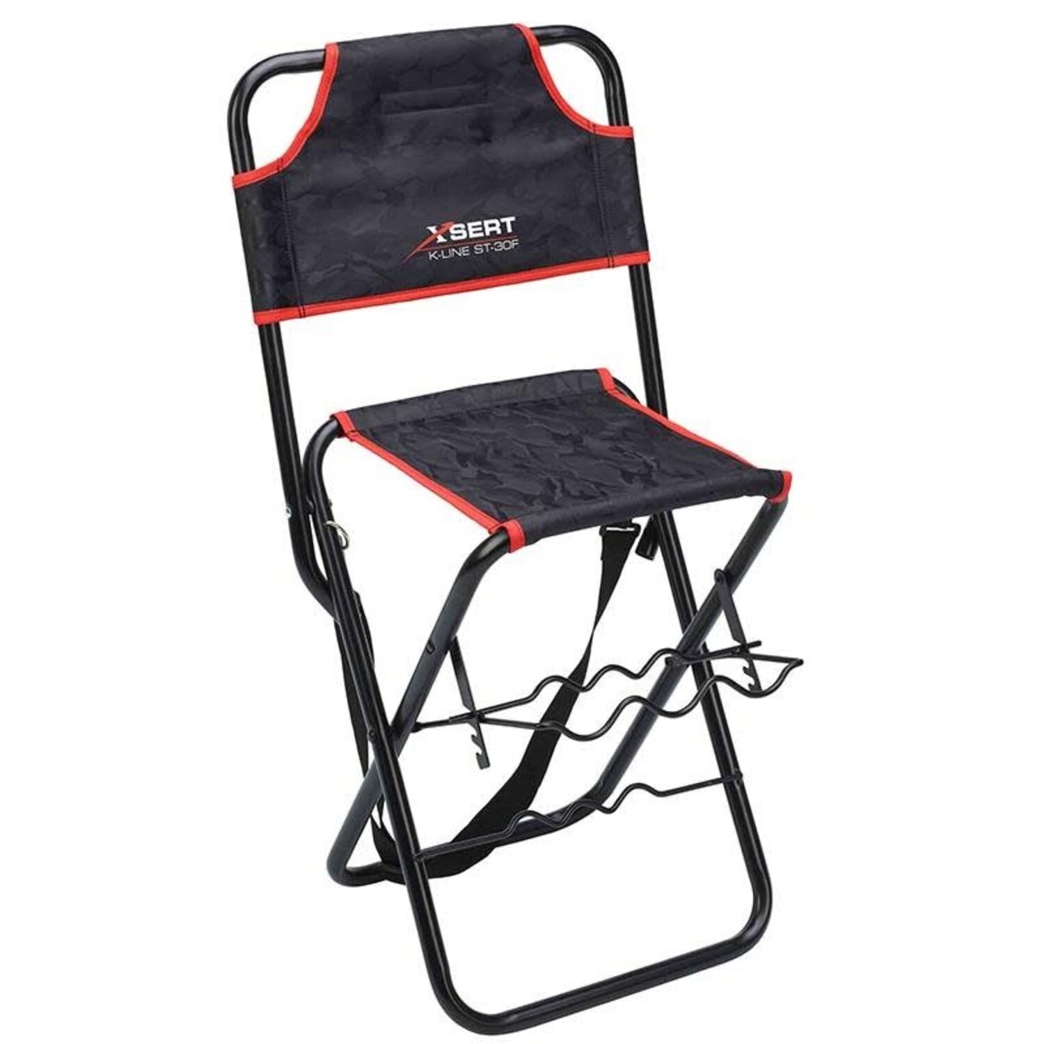 Chaise Pêche Pliante HshDUti - Avec Support Canne & Dossier Réglable - Porte Jusqu'à 136kg