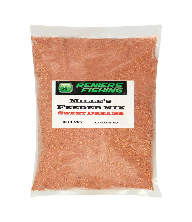 Reniers Fishing Mille’s Feedermix Brassen 1 kg – Speziell entwickeltes Feederfutter für Brassen, Futterkorb und Stipprute