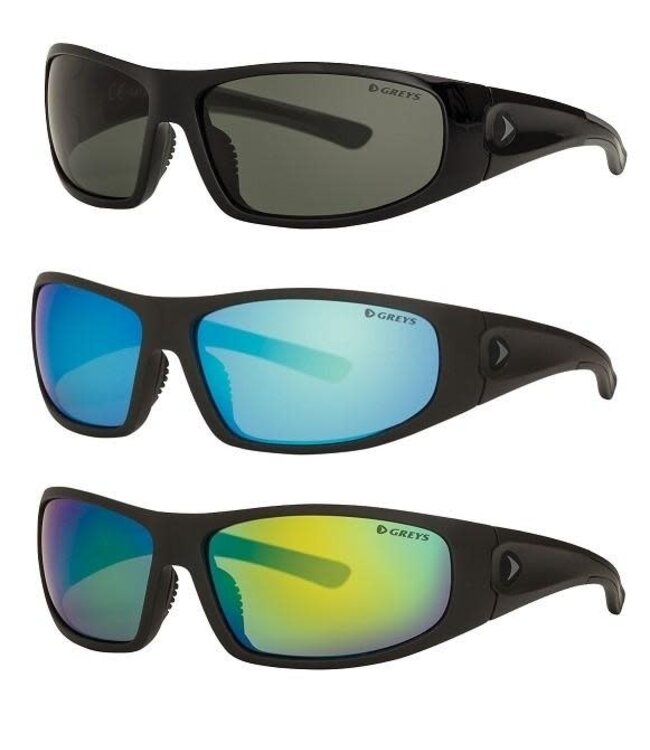 Greys G3 Sunglasses Gloss Black - Blue Mirror