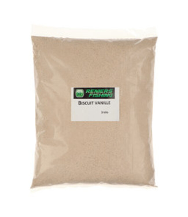 Reniers Fishing Frisch Gemahlene Vanillekekse – Süßes Keksmehl für Brassen- und Rotaugenfutter – 1 kg / 3 kg