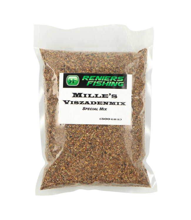 Reniers Fishing Mille’s Viszadenmix 500g Voorn & Brasem, Grote Voorn of Special Mix – Blend van 12 Zaden voor Voorn-, Brasem- en Karpervoer