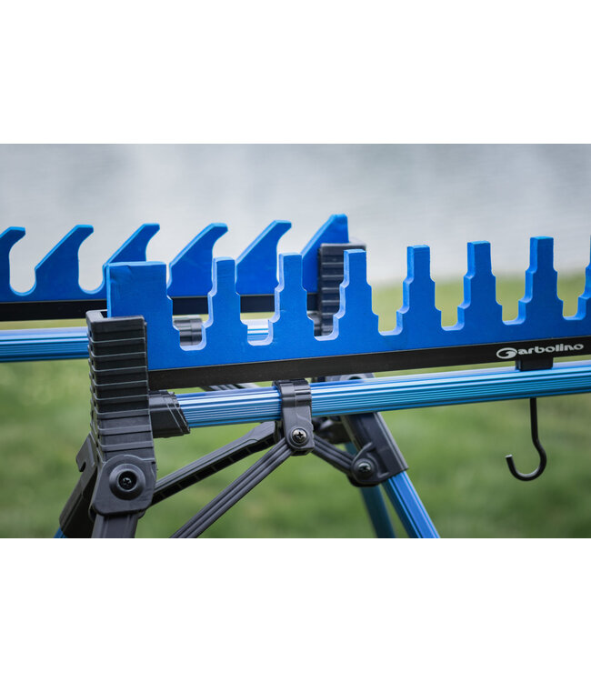 Garbolino Support Kit Silver 12 Positionen – 4-Bein Kitständer mit teleskopischen XXL-Beinen, Anti-Wind-Schaum und Verriegelung