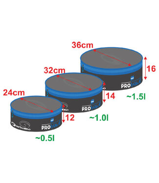 Garbolino EVA Pro Bowl Set (set de 3 bacs rondes)