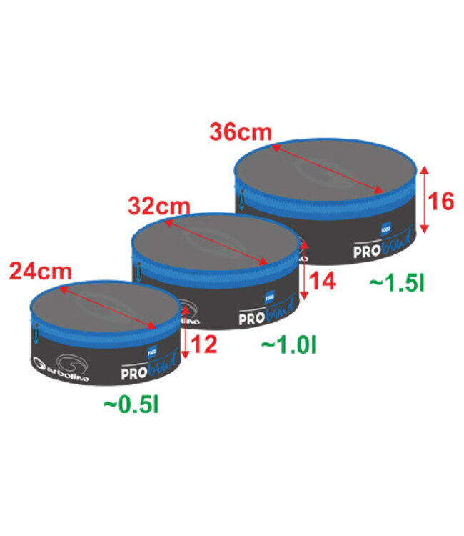 Garbolino EVA Pro Bowl Set (3 stuks)