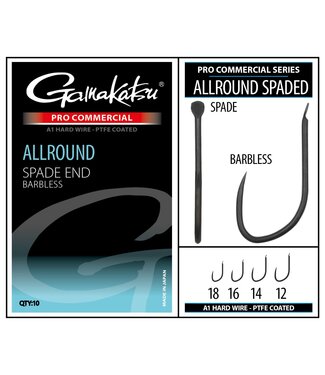 Gamakatsu Coarse Pro-C Allround A1 PTFE Palette - Sans Ardillon (10 pcs)