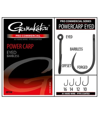 Gamakatsu Coarse Pro-C Powercarp A1 PTFE Oeillet - Sans Ardillon (10 pcs)