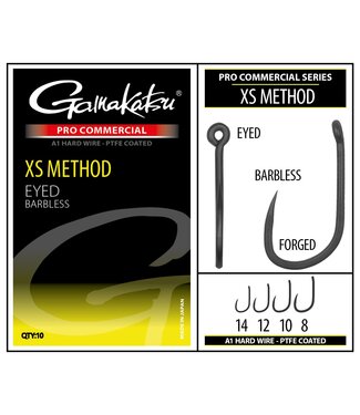 Gamakatsu Coars Pro-C XS Method A1 PTFE Oeillet - Sans Ardillon (10 pcs)