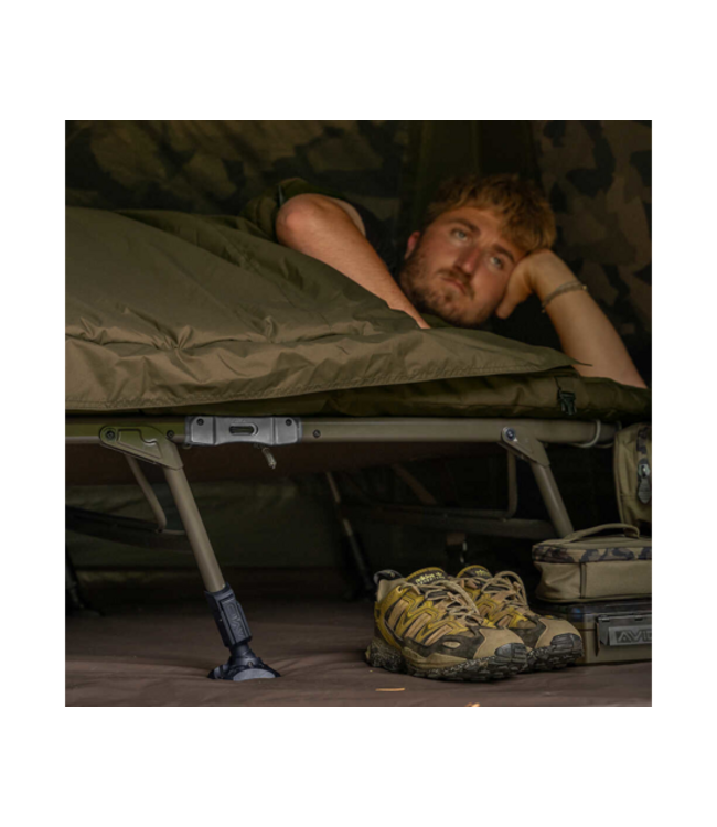Avid Carp Carp Benchmark Ultra Standard System – Karper Slaap Systeem met Memory Foam Matras en 5 Seizoenen Duvet