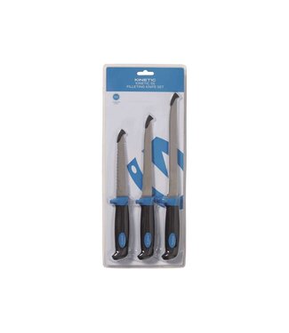 Kinetic Filetting Knife Set – 4-Delige Fileermessenset met Slijper