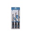Kinetic Kinetic Filetting Knife Set – Set 4 Pièces avec Couteau à Fileter 8 inch, Couteau à Fileter 6 inch, Couteau à Écailler 5 inch et Aiguiseur