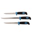 Kinetic Kinetic Filetting Knife Set – Set 4 Pièces avec Couteau à Fileter 8 inch, Couteau à Fileter 6 inch, Couteau à Écailler 5 inch et Aiguiseur