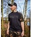 Fox Schwarzes Fox T-Shirt mit Camo-Outline-Logo