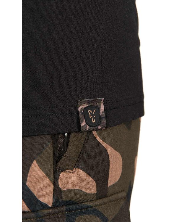 Fox T-shirt Noir avec Contour Camouflage