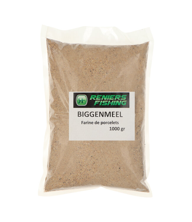 Reniers Fishing Biggenmeel – Voedzaam Enkelvoudig Meel met Eiwitten, Vitaminen en Mineralen voor Boilies, Lokvoer en Aantrekkelijke Voermixen