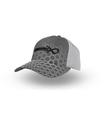 Matrix Hex Print Baseball Cap Grey