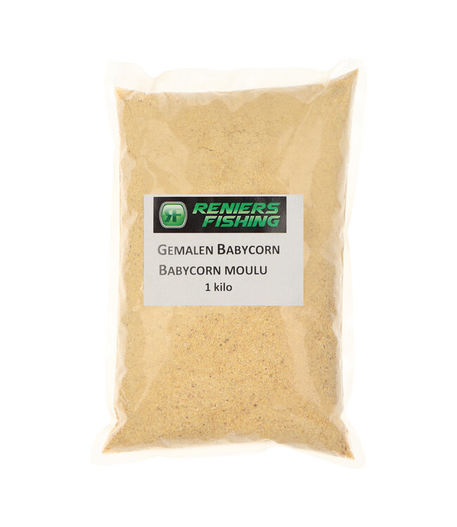 Reniers Fishing Gemahlene Babycorn Pellets – Frisch Hausgemahlene Zuckermaispellets für Futter und Boilies – 1 kg / 3 kg / 5 kg