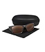 Matrix Polorised Sunglasses Wrap Frosted Black - Brown
