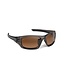 Matrix Polorised Sunglasses Wrap Frosted Black - Brown