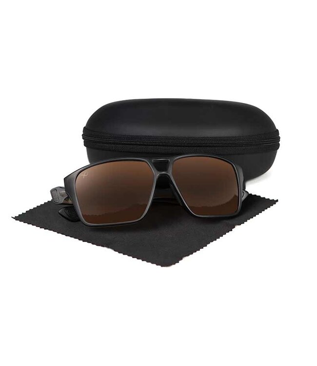 Matrix Polarisierte Sonnenbrillen Casual Frosted Black - Braun
