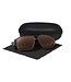 Matrix Polorised Sunglasses Casual Frosted Black - Brown