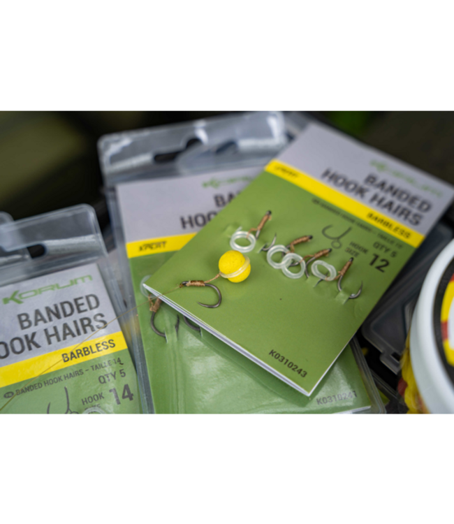 Korum Banded Hook Hairs Barbless (5 pcs)