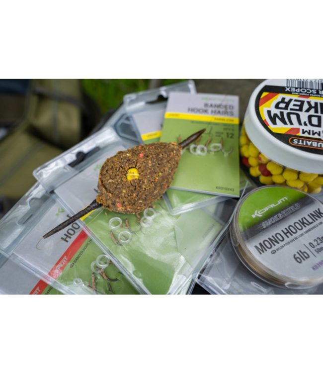 Korum Banded l'Hameçon Hairs Sans Ardillon (5 pcs)