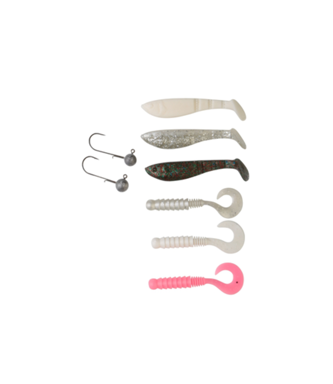 Savage Gear Trout Pro Pack Soft Lure Kit 6 + 2 pcs