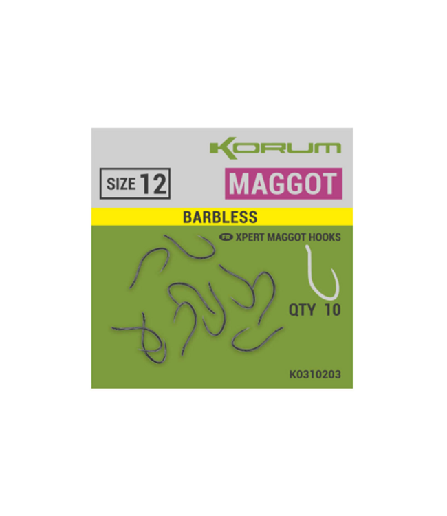 Korum Xpert Maggot Barbless (10 pcs)
