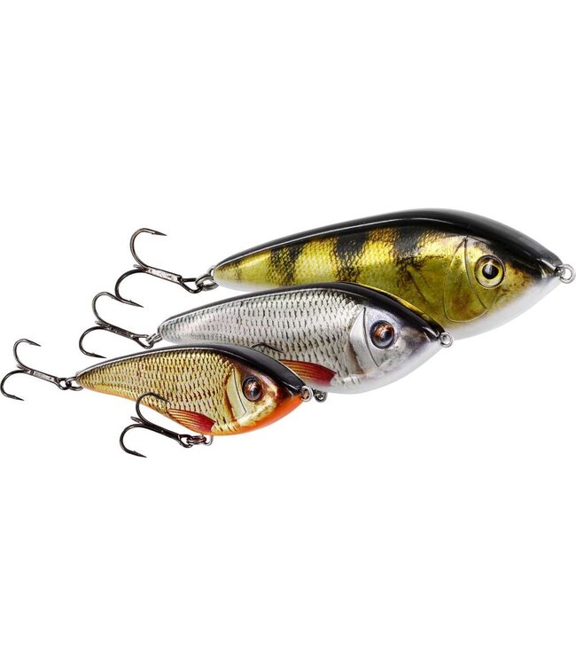 Westin Swim Glidebait 8cm 16g Suspending Firetiger – Lead Free Hard Lure met S-Curve Actie voor Snoek, Baars en Snoekbaars
