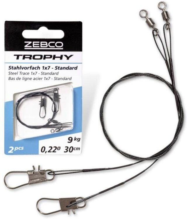 Zebco Trophy Steel Trace 1x7 Standard (2 pcs)