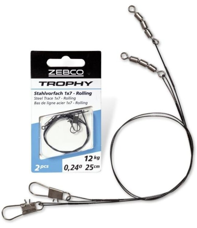 Zebco Trophy Steel Trace 1x7 Rolling (2 pcs)