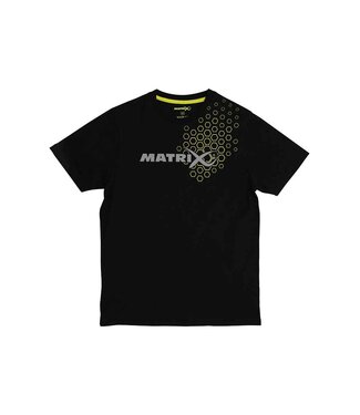 Matrix Hex Print T-Shirt Black