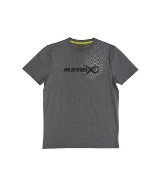 Matrix Hex Print T-Shirt Gris