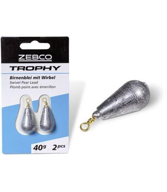 Zebco Trophy Plomb Poire avec Émerillon