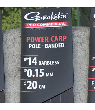 Gamakatsu Pro Commercial Power Carp Palette Ready Rigs 20cm Banded (8 pcs) Haak 10 - 0.17mm