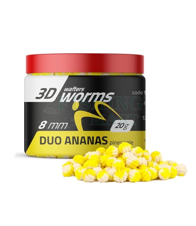 MatchPro 3D Worms Duo Wafters 8mm 20gr