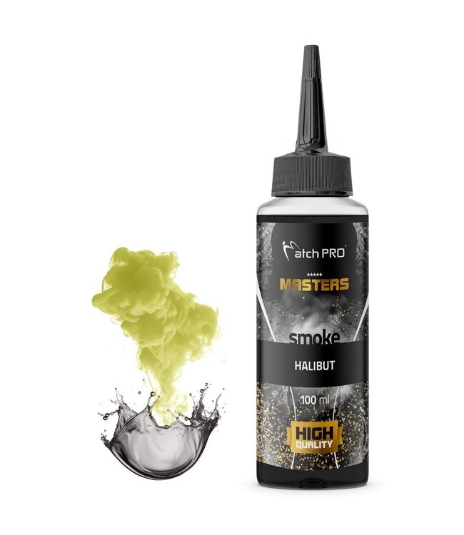 MatchPro Master Smoke 100ml Squid, Vanille, Sweetcorn, Halibut, Bloodworm, Strawberry, Pineapple, Mango ou Garlic – Booster Goût et Odeur avec Effet Smoke