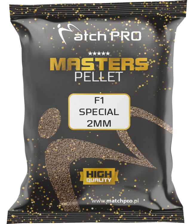 MatchPro Pellet Masters 2mm 700g F1 Secret, F1 Special, F1 Dark, F1 Brown, F1 Natural ou Green Betaine – Pellets Premium pour Method Feeder et Pole Cup