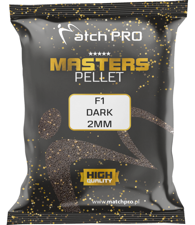 MatchPro Pellet Masters 2mm 700g F1 Secret, F1 Special, F1 Dark, F1 Brown, F1 Natural ou Green Betaine – Pellets Premium pour Method Feeder et Pole Cup