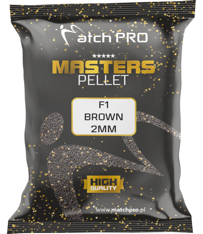 MatchPro Pellet Masters 2mm 700g F1 Secret, F1 Special, F1 Dark, F1 Brown, F1 Natural ou Green Betaine – Pellets Premium pour Method Feeder et Pole Cup