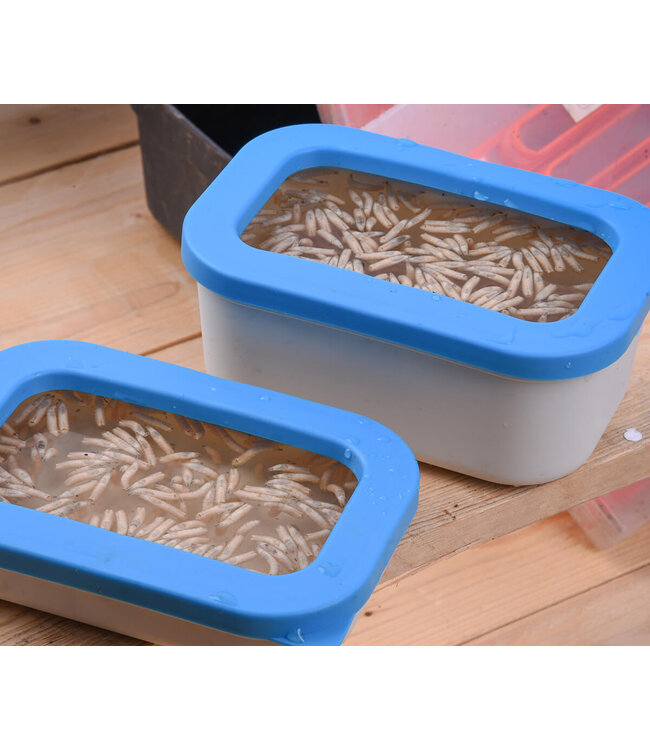 Cresta Boîte Appât Blanc Couvercle Ouvert avec Bord Anti-Evasion