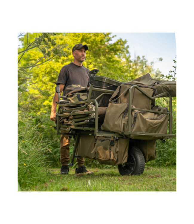 Avid Carp Revolve Session Barrow – Betaalbare Karper Transportkar met Under-Barrow Bag, Verstelbaar Frame en Compact Vouwsysteem