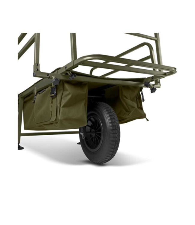 Avid Carp Revolve Session Barrow – Chariot Carpe Abordable avec Under-Barrow Bag, Cadre Réglable et Pliage Compact