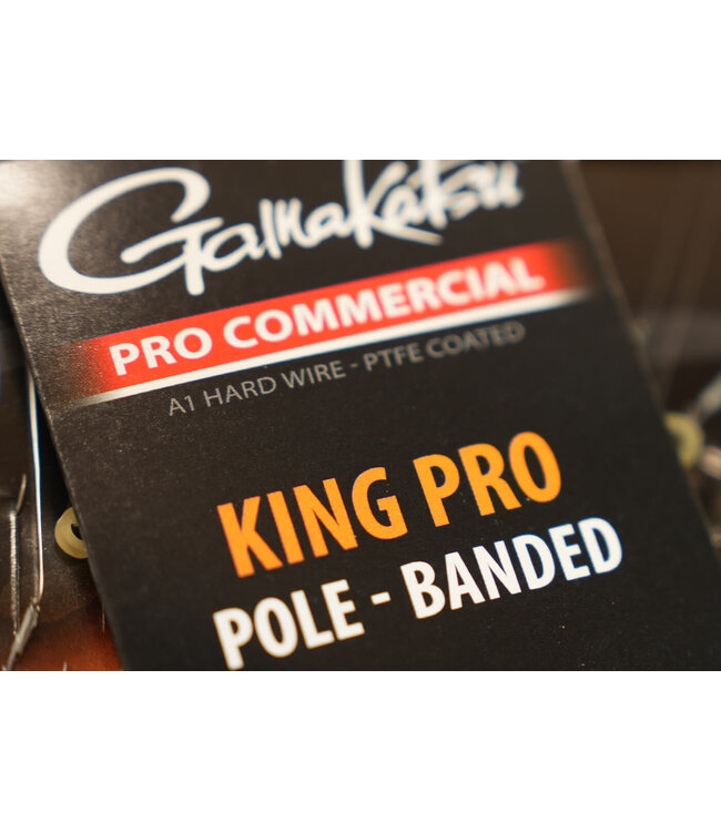 Gamakatsu Pro Commercial King Pro Pole-Banded15cm Barbless (8 pcs)