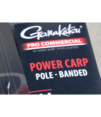 Gamakatsu Pro Commercial Coars Power Carp Pole-Banded 20cm Barbless (8 pcs)