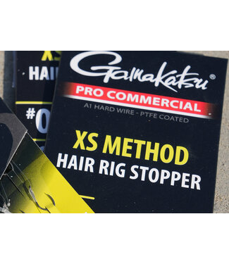 Gamakatsu Pro Commercial Coars XS Method Hair Rig Stopper 15cm Barbless (8 pcs)