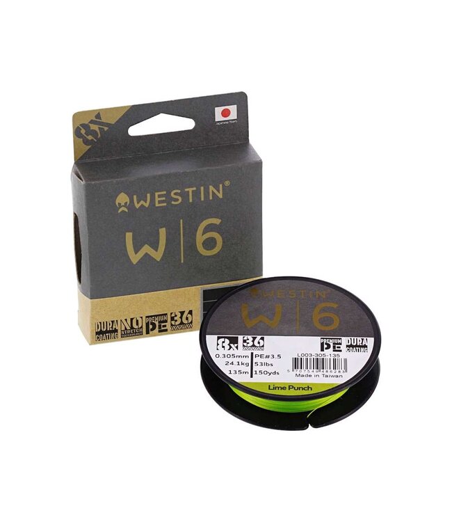 Westin W6 8-Braid Lime Punch (135m)