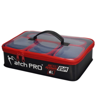 MatchPro Boîtes EVA 5 Pièces avec Fermeture Éclair – Set de Rangement Étanche pour Appâts et Accessoires