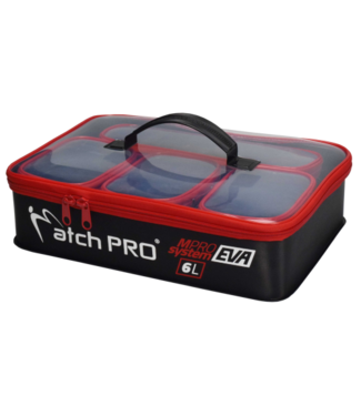 MatchPro EVA Doos 5 Delig met Rits – Waterdichte Opbergset voor Aas en Accessoires
